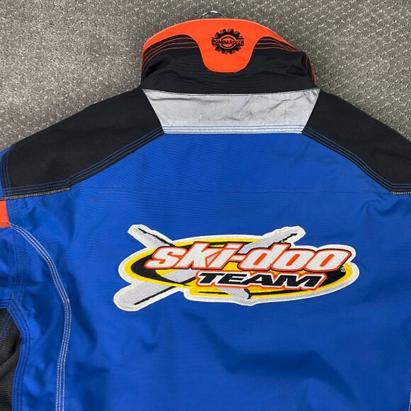 Ski-Doo Team Bombardier Rotax RPM Snowmobile Racing Jacket Men's Medium Blue - Picture 6 of 16